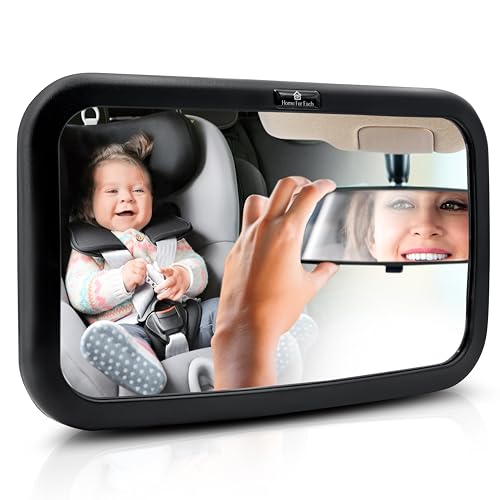 Direct Eye Contact Baby Car Mirror - Baby Essentials for Rear Facing Car Seat, Mirror for Newborn Travel Gear