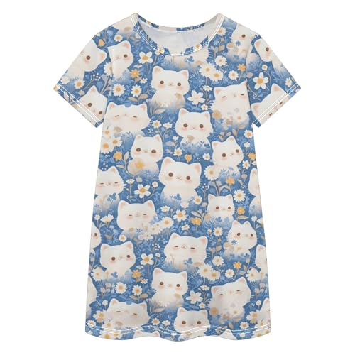 Vestido de flores para niña ideal para tardes de parque y juego