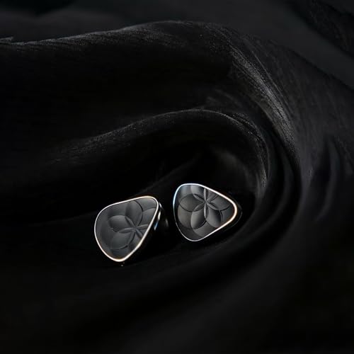 Image of TANGZU x AZLA Noir Blanc in Ear Monitors, 1DD + 3BA Hybrid Drivers Earphone, HiFi Wired Gaming IEM Earbuds with 3.5mm & 4.4mm Modular Detachable Changeable Cable Plug for Musician Audiophile Gamer