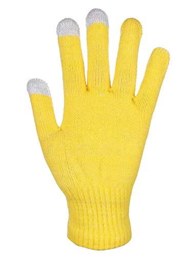 image for Pangda 12 Pairs Touchscreen Gloves Stretch Knitted Texting Gloves Warm