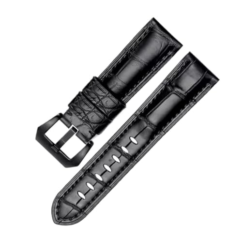 Bracelet montre pour Panerai : le cuir façon crocodile élégant pour vos rendez-vous d'affaires