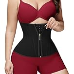SHAPSHE Waist Trainer Double Tummy Control Postpartum Waist Cincher Steel Boned Corset Shapewear Belts for Weight Loss