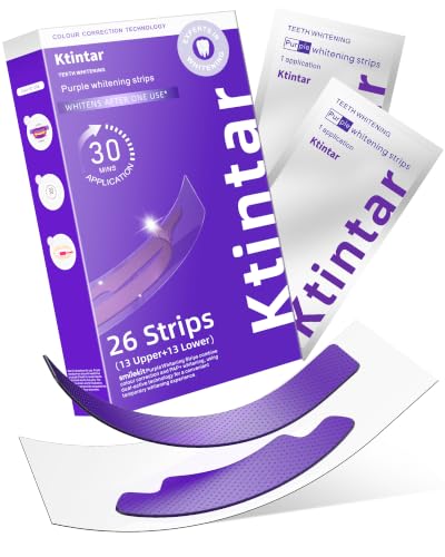 Ktintar 10 Strips Purple Teeth Whitening Strips 5 Treatment