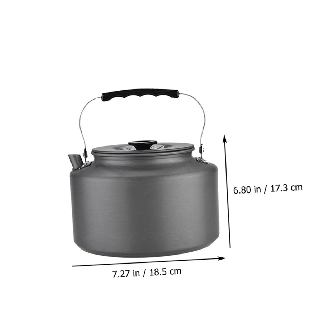 Abaodam Outdoor Camping Kettle Lightweight Portable Tea Pot for Hiking and Picnics Heat Insulated Handle Durable Construction for Outdoor Adventures