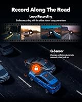 WOLFBOX G930 10'' Rückspiegel Kamera mit 5.8GHz WiFi, 4K Dash Cam Vorne und Hinten mit WDR, Touchscreen Rückspiegel Rückfahrkamera, Parking Monitor, Reverse Assist, Inklusive 64GB Karte & GPS – Ansicht 6