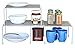 Deco Brothers Expandable Cabinet Shelf Organizer for Kitchen Cabinet and Counter, Grey