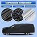 Waterproof Car Cover Custom Fit for Chevy Suburban 1973-2025, Migaven Full Exterior Cover Sun Rain Protection with Door Zipper and Cotton Lining