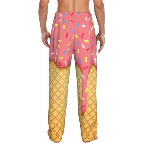 Pink Ice Cream Mens Pajama Pants Comfy Lounge Pants Casual Pjs Bottoms3