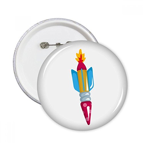 Pins badge bouton rocket et alien pour décoration de vêtements personnalisée, lot de 5 pièces