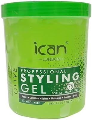 ICAN LONDON Alcohol Free Olive Oil Styling Gel 880ml