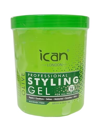 ICAN LONDON Alcohol Free Olive Oil Styling Gel 880ml