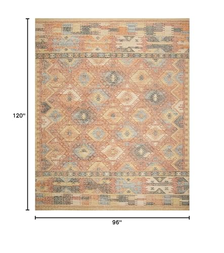 Tapete SAFAVIEH 8x10 Boho Wool Rojo y Multicolor miniatura 2