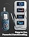 AEGTEST 8103 Gauss Meter, Rechargeable Tesla Meter 0-2500mT, Magnetometer with Data Logging and Alarm, Magnetic Field Strength and Pole Tester, ±2% Industrial Accuracy for Quality Control, Labs