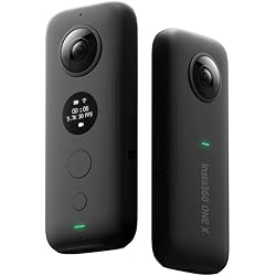 Insta360 One X Cámara de Acción 360 Grados, Vídeo en 5.7K y Fotos de 18 MP, Estabilización FlowState, Transmisión WiFi en Tiempo Real, Vídeo Deportivo
