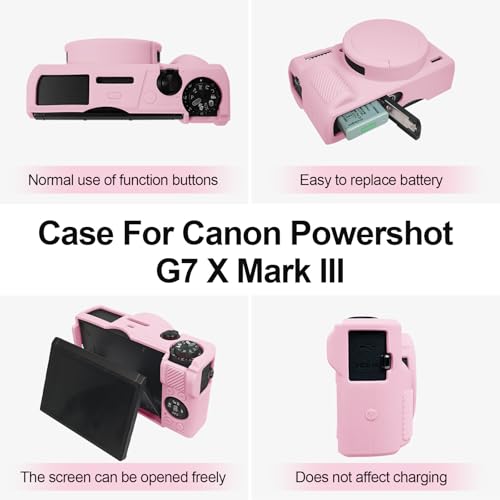 Funda de silicona para cámara Canon Powershot G7 X Mark III miniatura 3