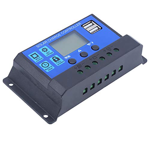 Yanmis 20A PWM Solar Charge Controller, 12V/24V