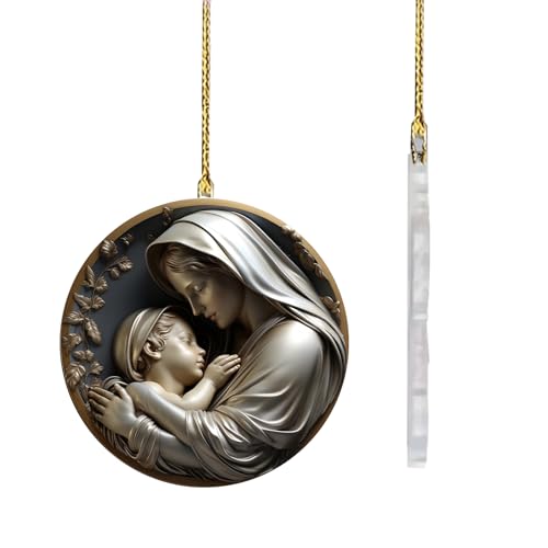 Ornamenti per la scena del presepe – 2D acrilico per lavori di bricolage religiosi, decorazioni natalizie cristiane | per la casa, l'albero del giardino, Pasqua, vacanze, libri, interni 'auto