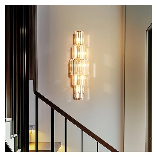 Luces LED de maíz E14 en lámpara de pared de cristal moderna de 3 capas regulable 2