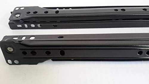 20 Inch 75 Lb. Black Epoxy Coated Cabinet Drawer Slides (Blum Type) 20 Pair Pack