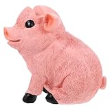 DECOMELODY 樹脂製動物メガネホルダー 豚のかわいい眼鏡スタンド 便利生産性向上 ホームオフィス用 机上装飾に最適な楽しいメガネオーガナイザー