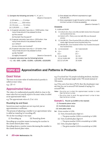 Image of All in One Mathematics Class 7 Exam | Ganita Prakash (Part 1 & 2 ) | CBQs, Sample Papers, in-text & Chapter Exercise and Clear & Concise Theory