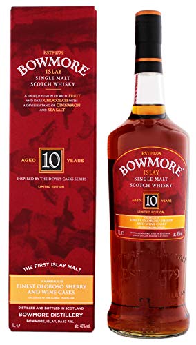 Bowmore 10 Anni Vecchio Islay Single Malt Scotch Whisky - 1000 ml