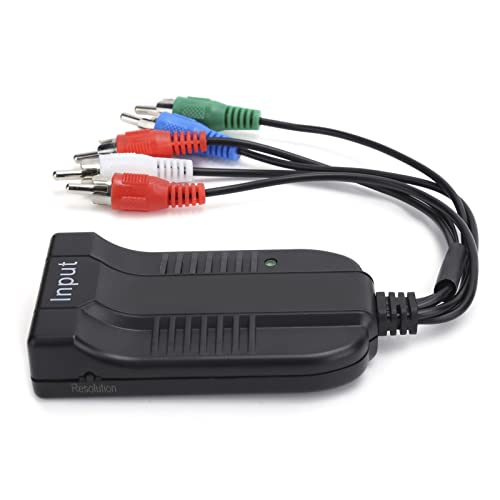 Convertidor YPBPR a HDMI adaptador compacto de vídeo 1080p para TV Box y DVD 2