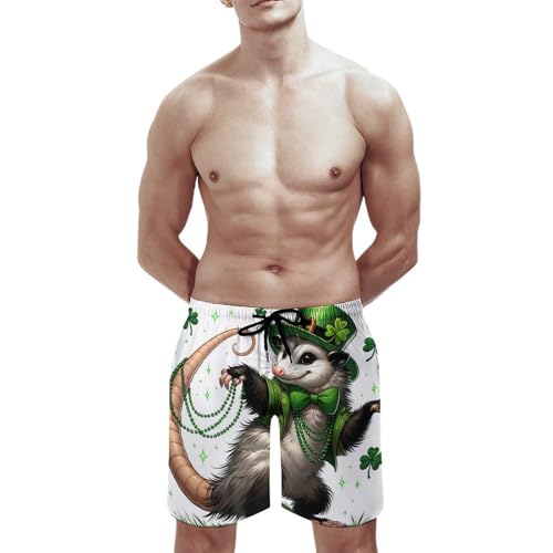 Beach Shorts for Men Cartoon Cute Capybara Hawaiian Swim Board Shorts Mesh Lining Swimming Trunks Pocket2