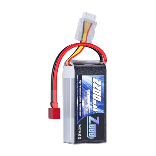Zeee 3S 2200mAh Shorty Pack Lipo Battery 11.1V 50C Battery with T Connector for RC Car Truck...