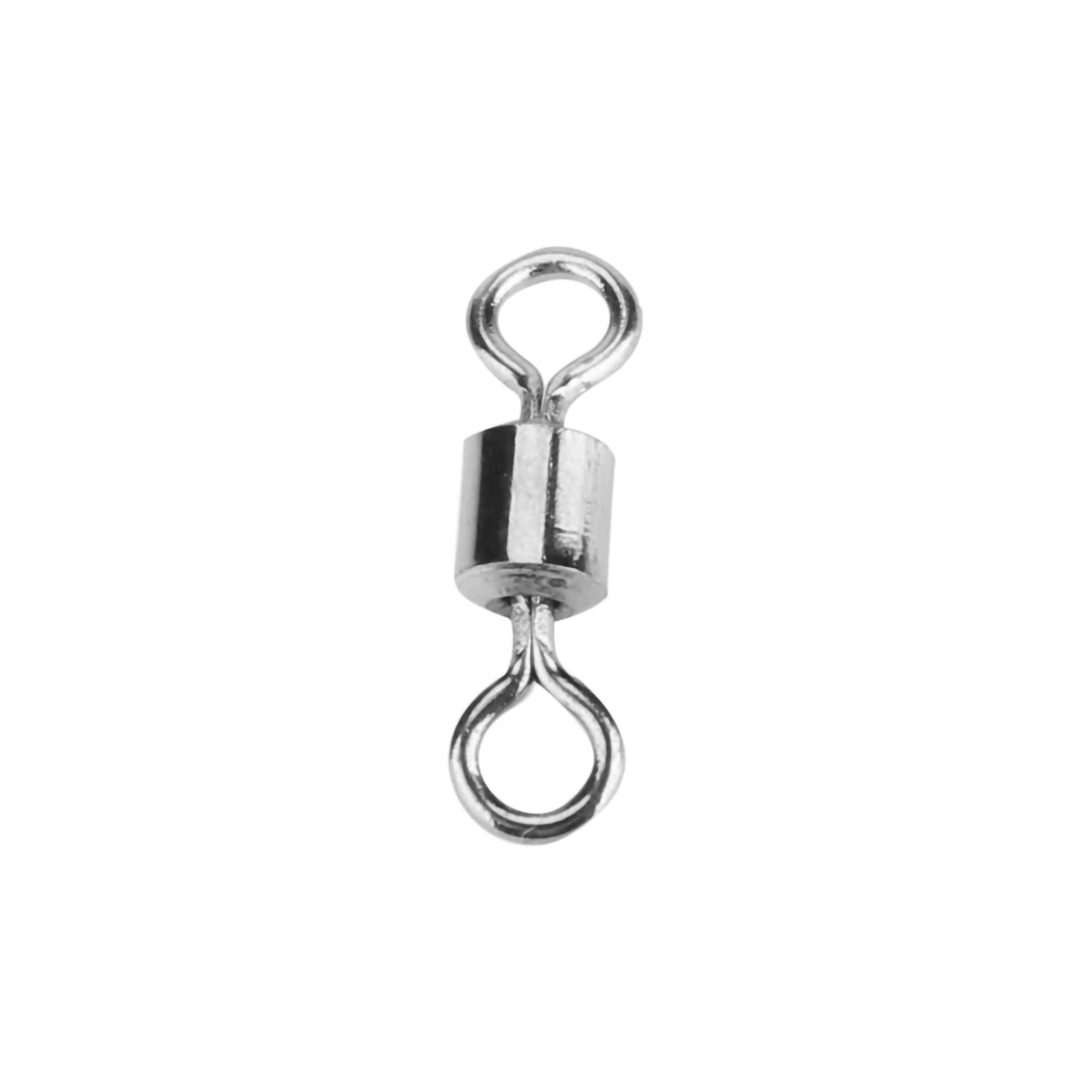 Bearing Swivel Connector, Heavy Duty Fishing Terminal Tackle, Stainless Steel Swivels Solid Welded Rings Fishing Tackle Accessories, 210pcs-image-34