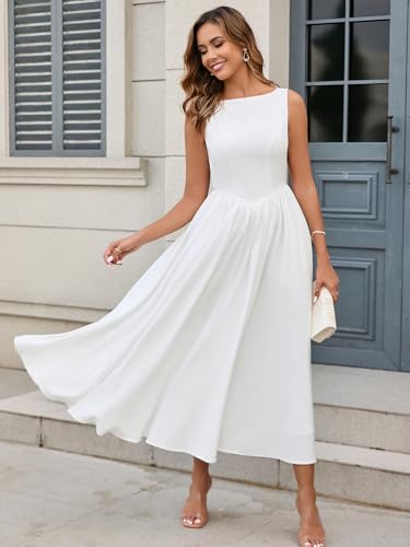 KUTUMAI Women Summer Sleeveless Maxi Dress Casual Vacation Sundress Tank Flowy Long Formal Wedding Guest Dresses 20254