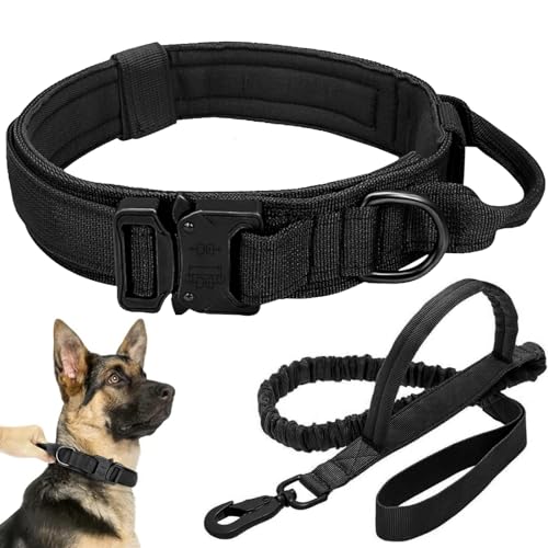 Antswish TDC-B07 Tactical Dog Collar Leash Set cover