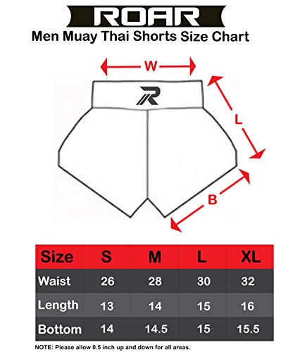 image for ROAR Muay Thai Shorts Mens Fight Shorts MMA Grapplig Kick Boxing Train