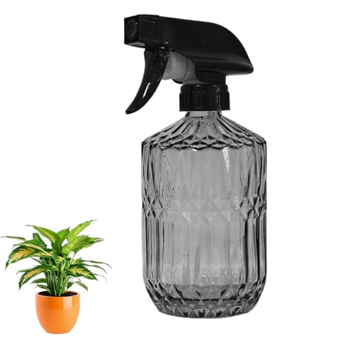 YYTSGG Glass Plant Mister Bottle, 15oz, Gray