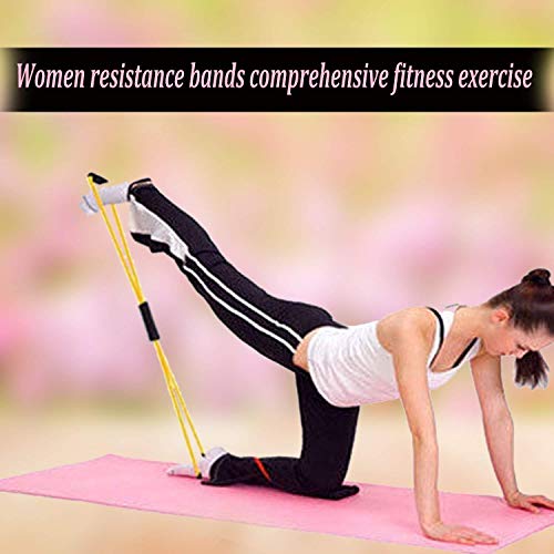 Image of Fitfix Figure 8 Resistance Exercise Band with Comfortable Handles Chest, Shoulder & Neck Stretching | Home Fitness Equipment for Yoga, Pilates, Physical Therapy & Gym Men & Women Colour Orange