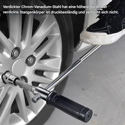 Cruz de rueda de 4 vías con llave de tuerca de rueda extendida desmontable 3