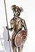 11.63 Inch Don Quixote Standing with Spear Cold Cast Bronze Figurine