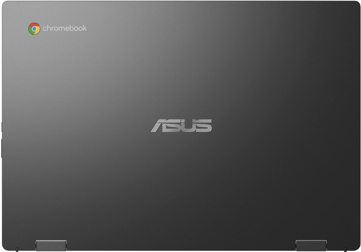 ASUS Chromebook 14 pollici Student Laptop FHD IPS Display, processore MediaTek Kompanio 520 a 8 core, 4 GB di RAM, 192 GB di memoria, batteria a lunga durata, WiFi 6, USB C, Chrome OS, grigio gravità