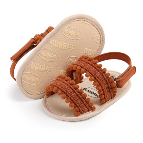 Image of Infant Baby Boys Girls Summer Sandals Party Wedding Dress Flats Shoes Newborn Crib Shoes First Walkers Prewalkers 0-18 Months