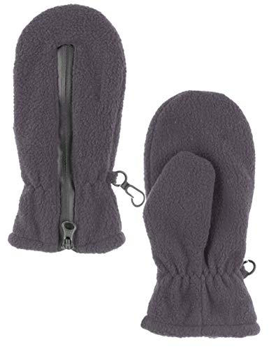 Maximo Unisex Kinder-Fleece-Fausthandschuhe grau mit...