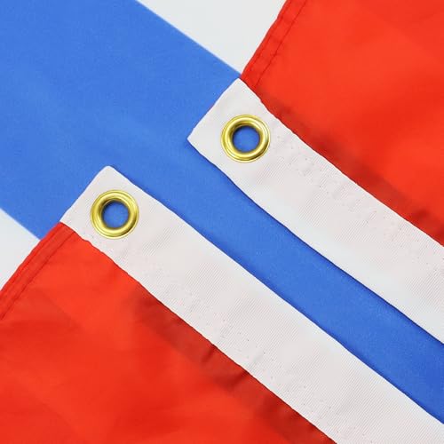 Image of AZ FLAG - Norway Flag - 2x3 Ft - 100D Polyester Norwegian Banner with Two Metal Grommets - Fade Resistant - Vivid Colors - 2' x 3' Feet - 90x60 Cm