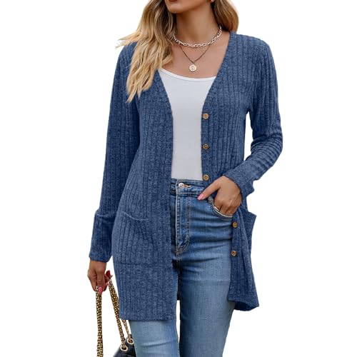 Image of Witsmile Womens 2026 Spring Fashion Cardigan Lightweight Soft Knit Long Top