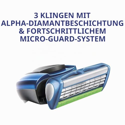 Wilkinson Sword Protector 3 Rasierklingen für Herren Rasierer, 8 Stück (2er Pack) – Ansicht 3