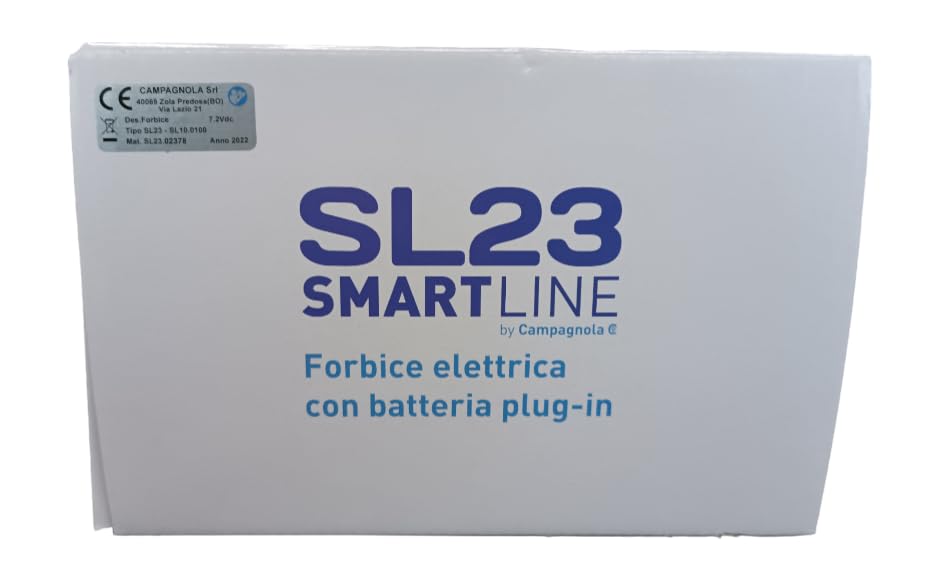 Forbice potatura SL23 Campagnola vigneto apertura 23 cm con 2 batterie - Omaggio custodia e occhiali