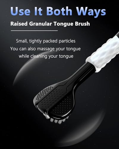 Image of (PACK OF-6) Toothbrush with Rotating Bristles Three-Head, Ultra Soft, 3 Sided Rotating Soft Bristles Toothbrush | 360-Degree Three-Sided Teeth and Tongue Cleaning, Gum Protection and Deep Cleaning