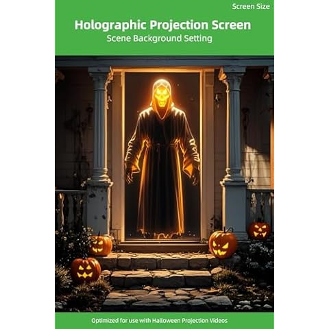 40" x 60"Holographic Rear Projection Screen Grey: Indoor projectors Screens Hang Wall Mount for Projection Halloween Videos Movie Night Cover