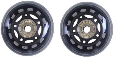 LOTOWELZON 2x Gepäckroller Räder - Gummi Ersatzräder 75mm Mit Kugellagern