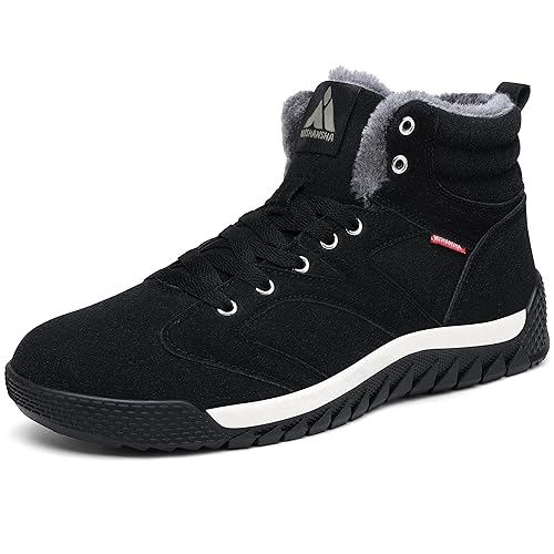Mishansha Herren Winterschuhe Warm Gefüttert Schneestiefel Winter Outdoor Boots Winterstiefel...