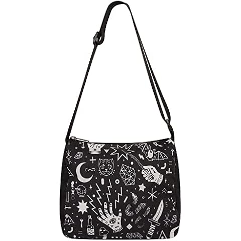Ro Rox Small Handbag Makeup Purse, Black, small Cover