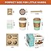 WOODENFUN Pretend Play Coffee Cup Toys,Wooden Play Kitchen Accessories,Fake Food Play for Kids Kitchen,Educational Toy for Toddler Children Birthday Gift
